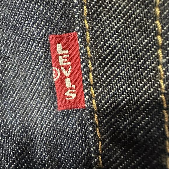 Levi's 501 Jeans Dark Blue Original Fit Denim Button Fly Big E Men's Size 32x30 - Picture 10 of 14
